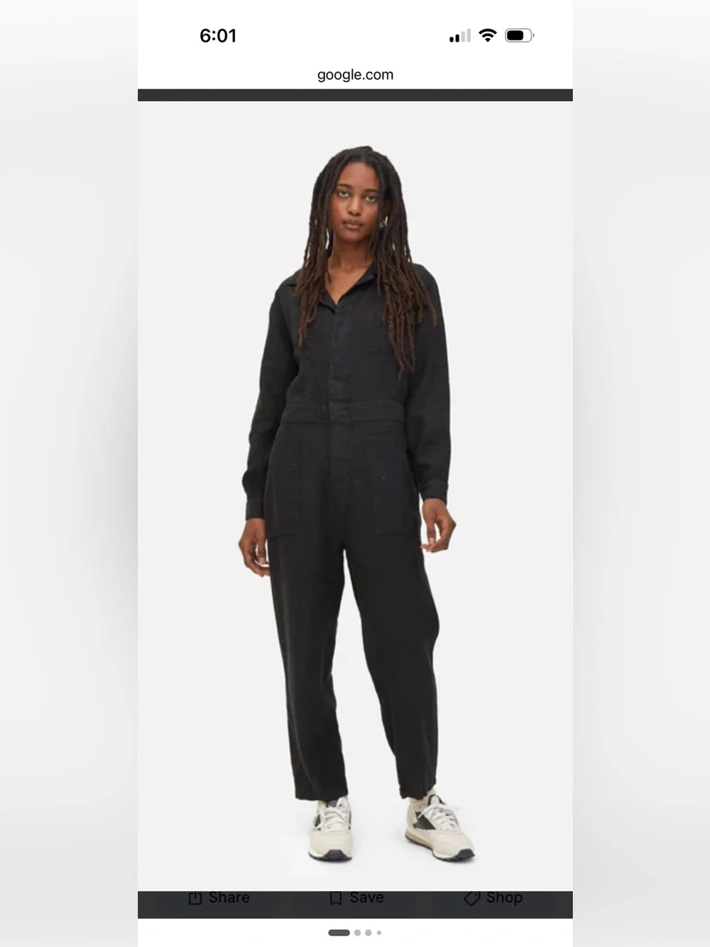Mate the label Black Utility Jumpsuit xs